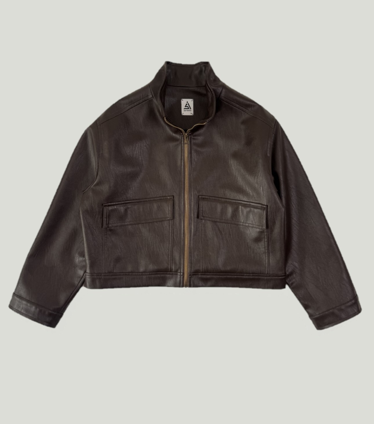 womens brown leather jacket 1 جکن چرم زنانه قهوه ای 11 - تصویر 1